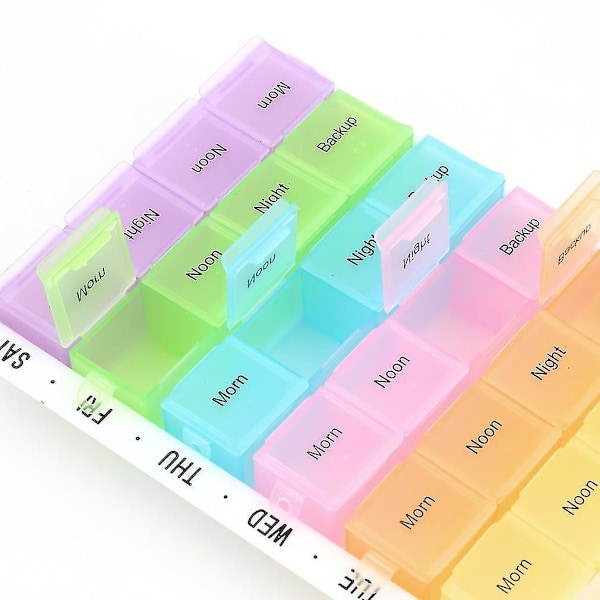 Am Pm 7 Dages Stor Pilleæske Dispenser Organizer