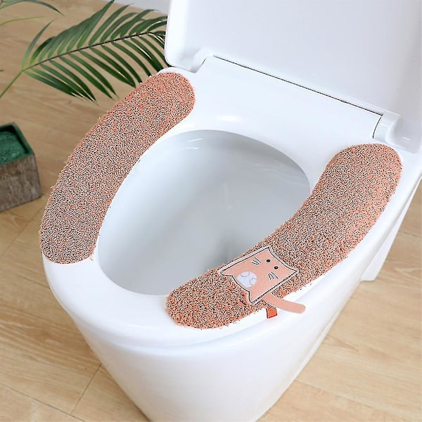 Pehmeä ja paksu lämmin wc-istuimen pehmuste, liukumaton