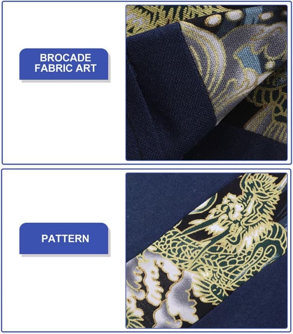 Stofbogomslag til A6 notesbøger Dekorativt patchwork dragedesign Håndlavet lille bogbeskytter