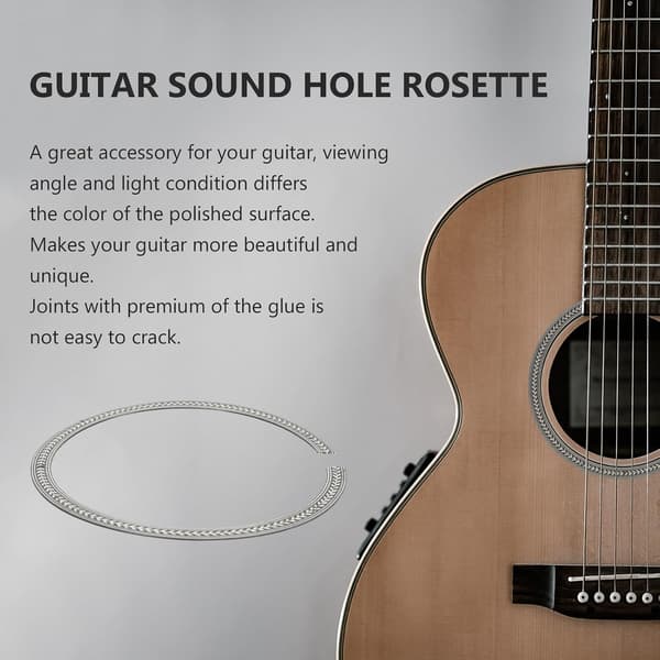 1 stk. Akustisk Klassisk Guitar Lydhul Roset Træmærkat Tilbehør