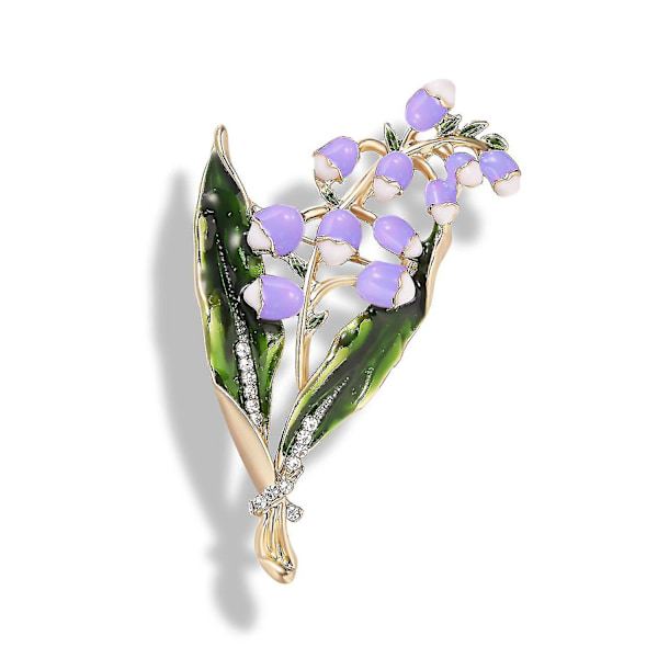 Nyt 2023 Design Elegant Blomst Brosche Pins/ Lapel Pins Luksus Alloy Brosche Pin Bryllup Kærlighed Gave Dame Broscher Purple mangnolia