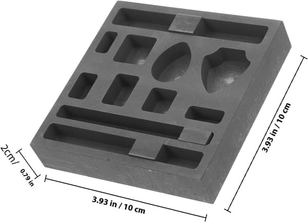 Grafittblokkform 11-hulls støpeform for metallsmelting av smykker
