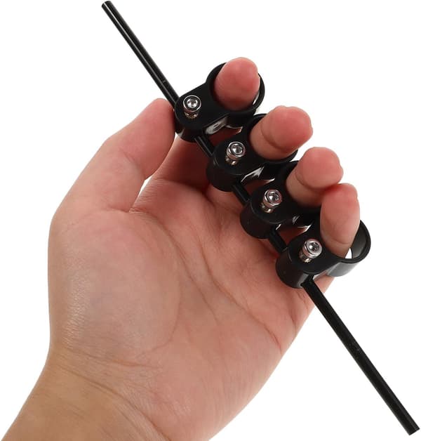 Fingerutvider for gitar og bass med elastisk koblingsstang, ABS- og silikonmateriale