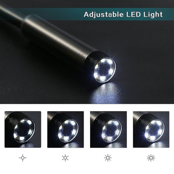 6 LED 5,5 mm lins 720p Endoskop Vattentätt för Android