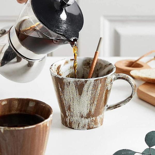 Japansk Retro Handgjord Mjölkkopp Keramik Vattenkopp Kaffekopp Mugg