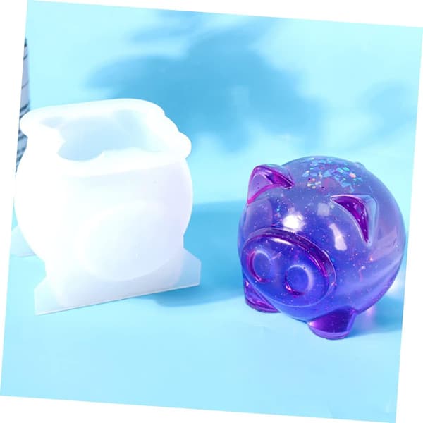 DIY Silikon Grisformad Prydnadsform Handgjord Resin Gjutform