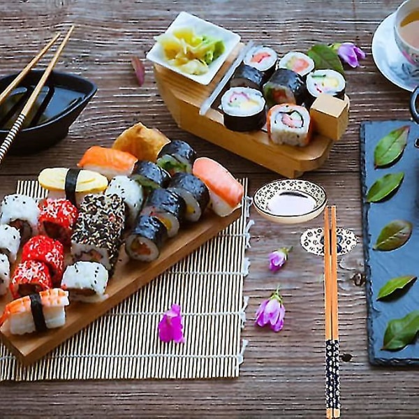 Sushi Sett Keramisk Bestikk Bestikk Tallerkener Spisepinner 013e | Fyndiq