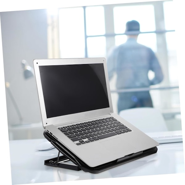 Ergonomisk Laptop Kjølebase Stativ Vifte for Bærbare Datamaskiner - Kjølt Kompakt Robust