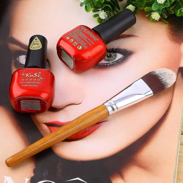 Bambu Handtag Makeup Cosmetic Foundation Blush Brush