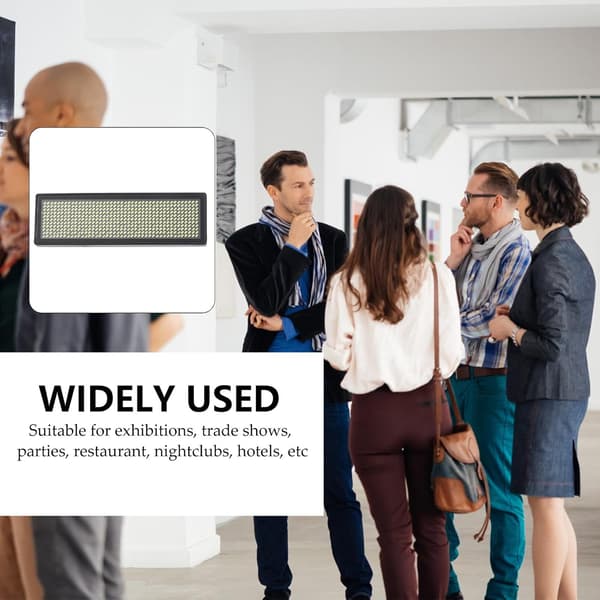 Oppladbar LED-navneskilt USB-kabel, programmerbar rullende meldingsvisning
