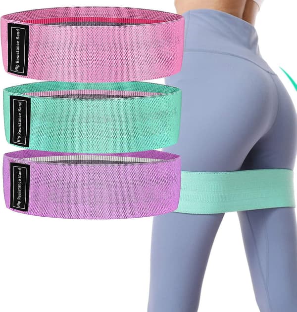 Set med 3 Resistance Band - Perfekt för Ben- och Höftträning, Styrketräning och Pull-ups