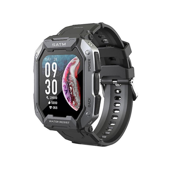 Vattentät Sport Smartwatch 1.71-tums Hjärtfrekvens Blodtryck Multi-scen Sportläge Green