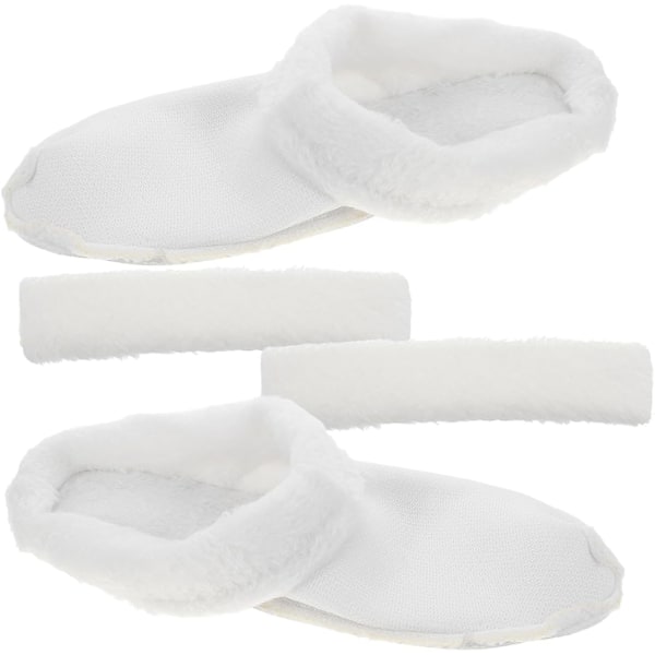 Varme, koselige, fluffy innleggssåler i plysj for damesko, avtakbare