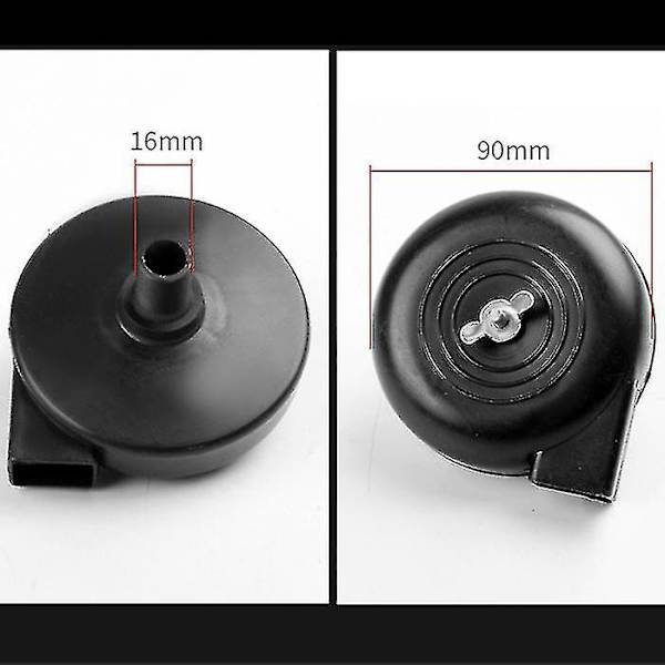 16 mm Ilmansuodatinvaimennin Kompressori Puhaltimen Pumppu (2 kpl - musta)
