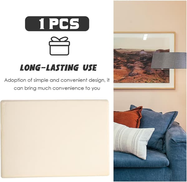 Setepute i minneskum 34X24X3Cm Rektangulær Erstatning for Sofa og Kontorstol
