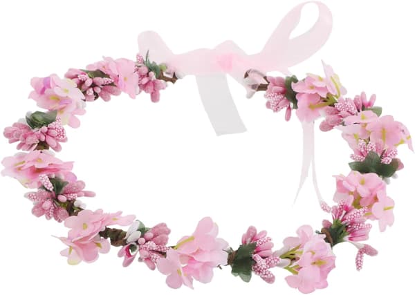 Boho Brudeblomsterkrans Bånd Bryllupshodebånd Lett Sikker Bohemian Blomsterkrans