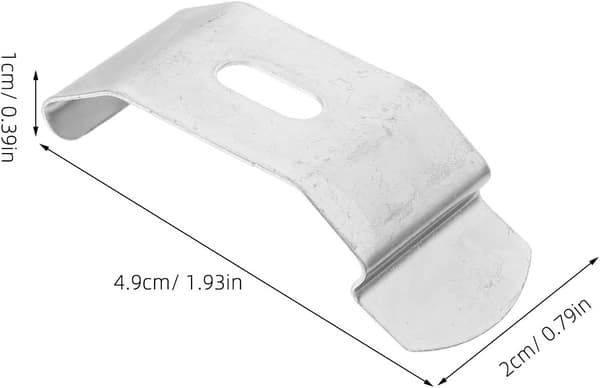 10 st vertikala fästklämmor Vertikala fästen 4,9x2cm Rostfritt stål Elegant modern design