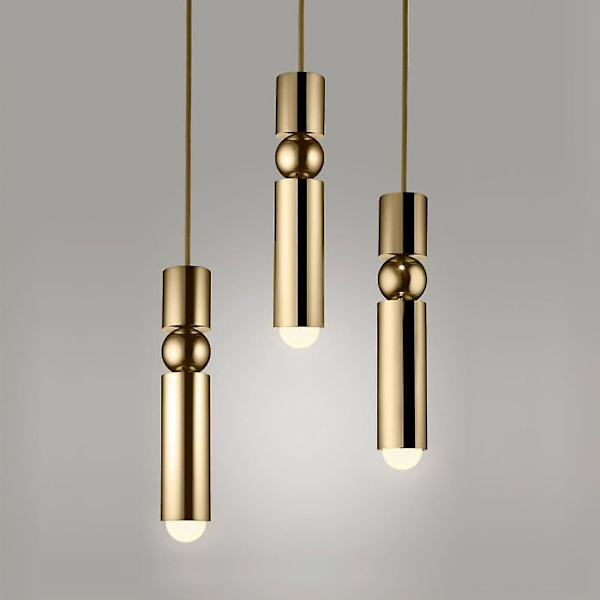 6cm LED-hängande lampor, ö-lampor, enkel design, metall