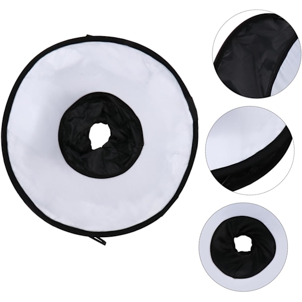 Diffuser for videolys, bærbar ringblits-diffuser sokk 45cm