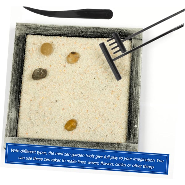 Sandbord 12 stk. Zen Have Rive Sæt Japansk Zen Sand Have Værktøj