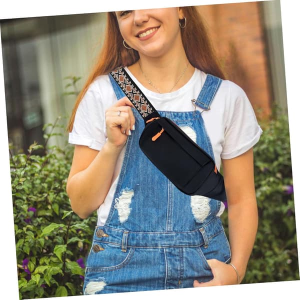 Bohemiska väskremmar Etnisk stil Broderad Crossbody-rem för handväskor Använd Crossbody-väskor