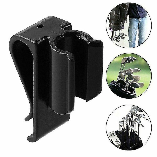 Golf Putter Clip Golf Bag Clip Putter Clamp Holder Putter Clip Organizer 8 stk, svart)