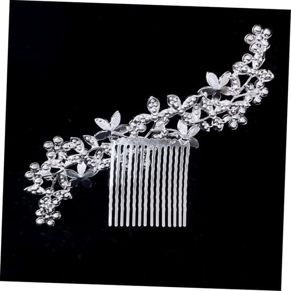 Elegant strass brudhårkam Vacker bröllopshåraccessoar blomdesign