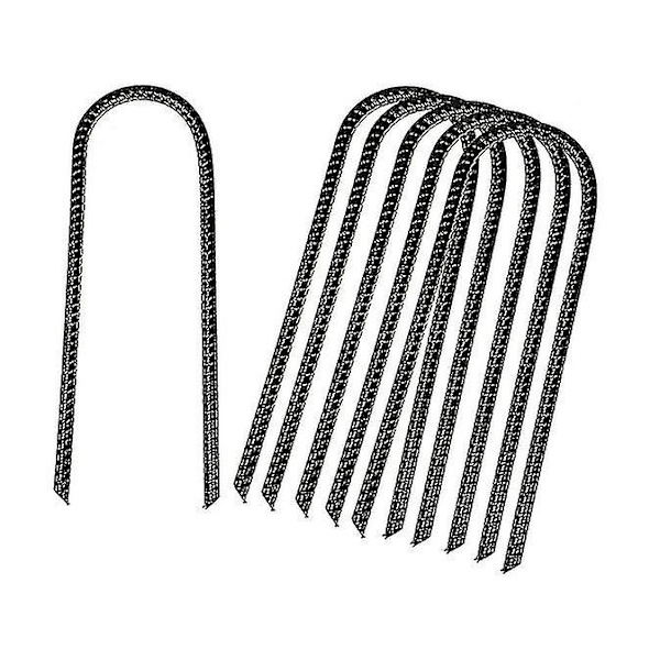 8 st Trampolinpinnar U-formade Ankare Tunga Metallfästspikar 30cm-yuhao