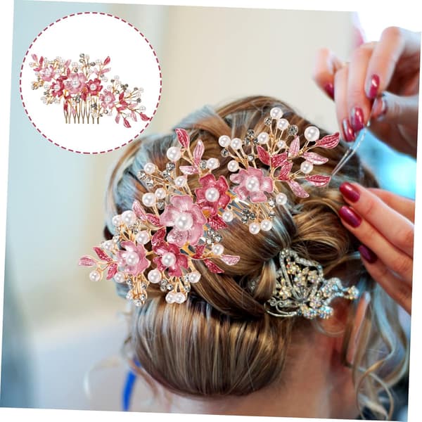 Jenter Hårkam Brudeblomst Hodeplagg Bryllupshodeplagg Rhinestones