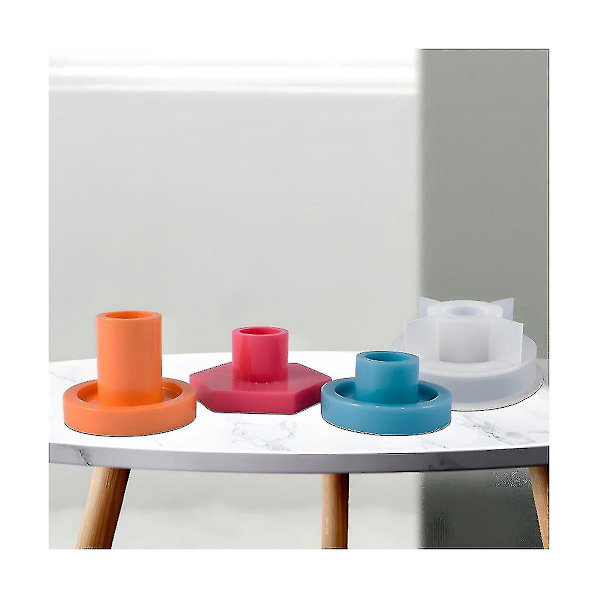 5 stk Silikonform Lysestake, Støpeform Lysestake, Lysestake Silikonform, diy Silic-yuhao