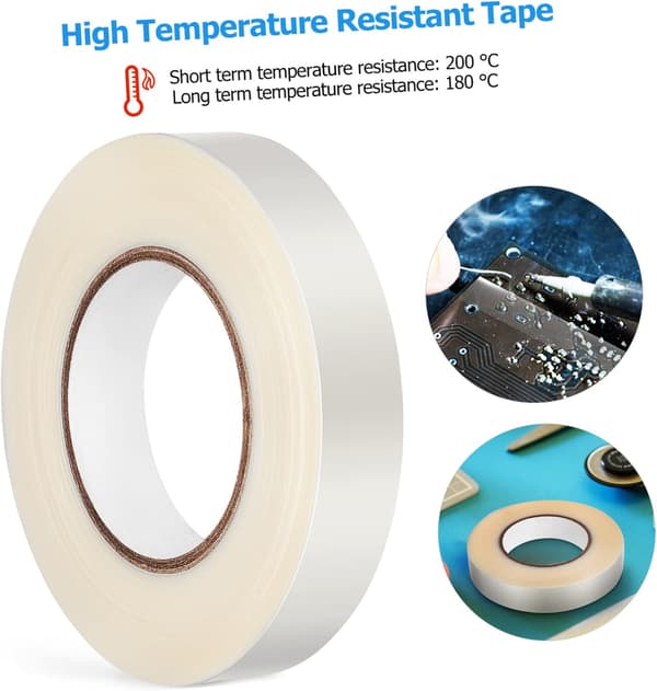 Värmebeständig tejp 25 mm x 100 m Högtemperatur termisk överföringstejp