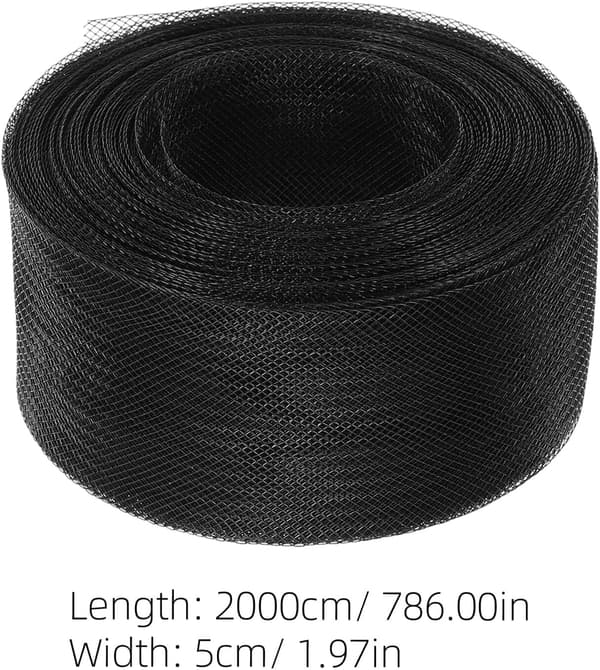 5 cm bred polyester hästhårsfläta styv nätkant för DIY sömnad klädtillbehör