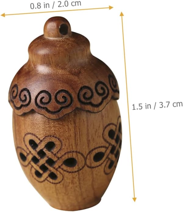4 kpl kaiverrettu puinen tuoksupullo puinen pullo riippuva riipus auton diffuusori
