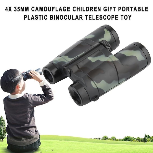 4x 35 mm kamouflage för barn bärbar kikare teleskopleksak