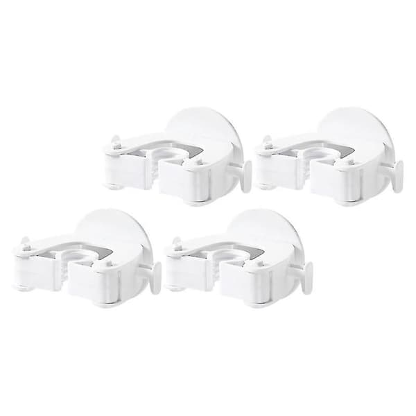 4-pack Moppklämmor, Väggmonterade, Slagfria, Mopporganisatörer, Moppställ, Mopphängare för Badrum