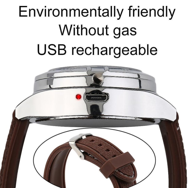 Ympäristöystävällinen elektroninen sytytin watch USB -ladattava