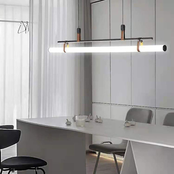 80cm Moderne Pendellampe Led Nordisk Metal Malet Spisestue