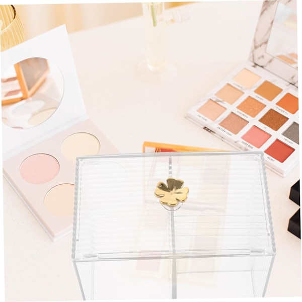 Makeup Holder Vatrondelholder Vatpindeboks Sikker Materiale Opbevaringsboks Pladsbesparende Organizer