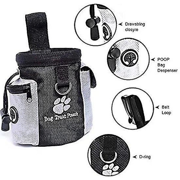 Foderpose til Hunde - Godbidpose Snackpose Med Klips - Foderpose