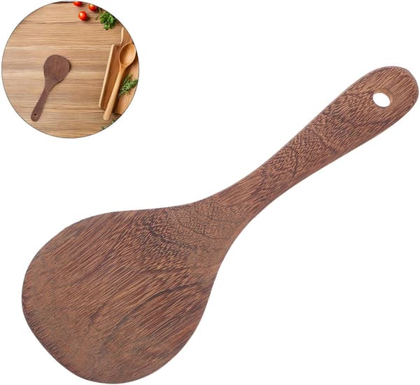 4-delad kycklingvinge trästekspade set trärispaddel, non-stick wokomrörare