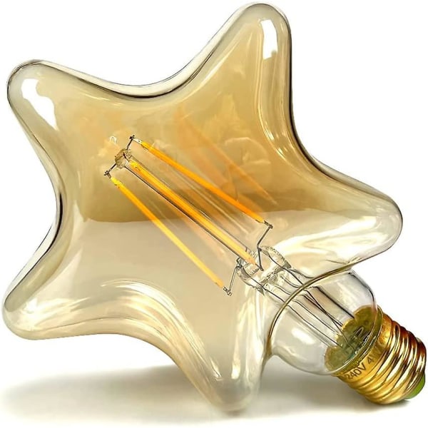 Led-pærer Vintage-pære 4w Led-glødetråd Edison-pære Spesial dekorative lyspære 220/240v E27 (stjerne)