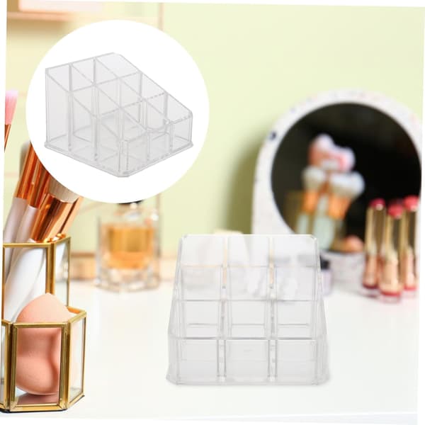 Leppestiftholder Organizer Sminke Oppbevaringsstativ Lip Gloss Utstillingsstativ