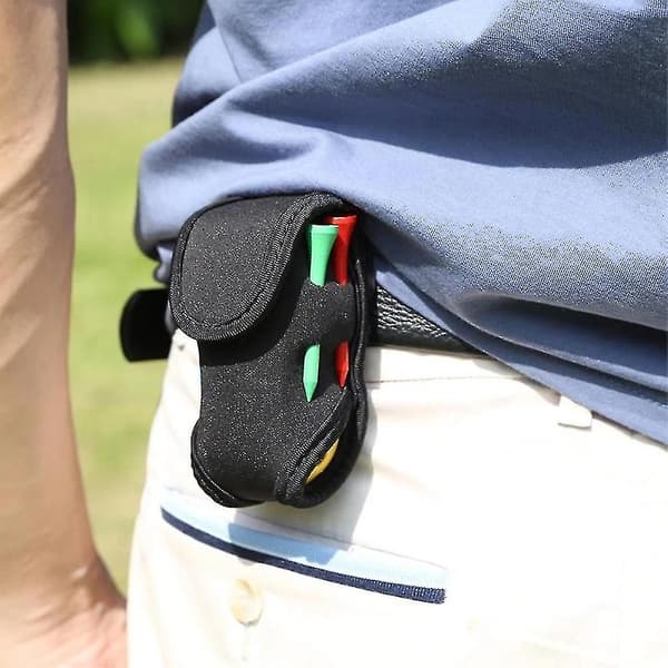 Golfboldpose Mini Bærbar Taljepose Til Golfboldholder Lommepose Holder (grå) 7stk