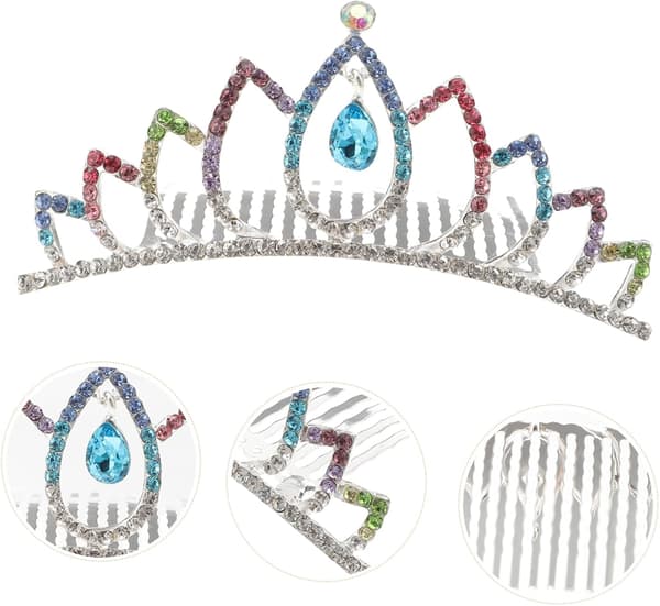 Brudekam Rhinestones Elegant Klips for Brud til Bryllup og Feiringer Lett og Design Hodeplagg