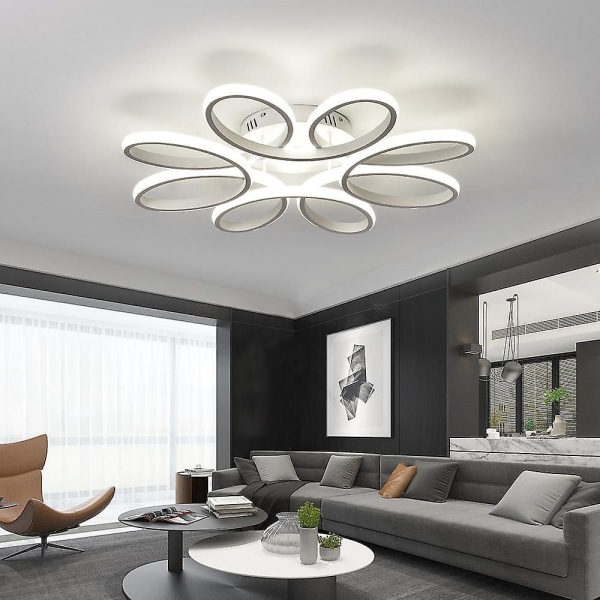 LED Taklampe 8 Hoder 6 Hoder Moderne Blomsterdesign 65cm