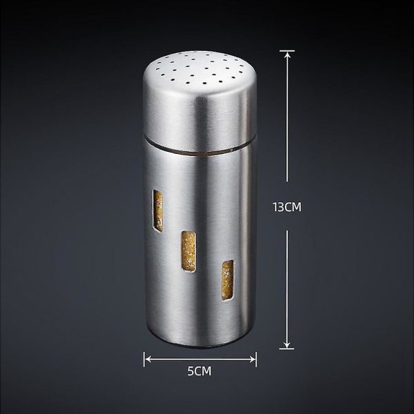 Tomme krydderbeholdere, gjenbrukbare shakerflasker med lokk for salt, pepper, urter og pulver