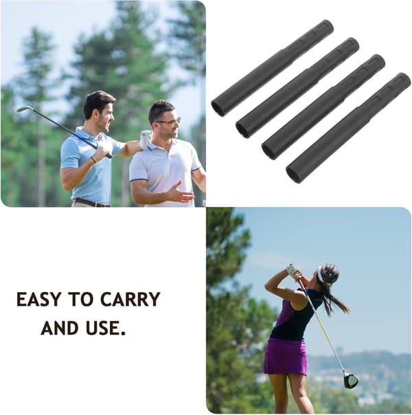 4st utbytbara golfskaftförlängare i kolfiber, lätt putter