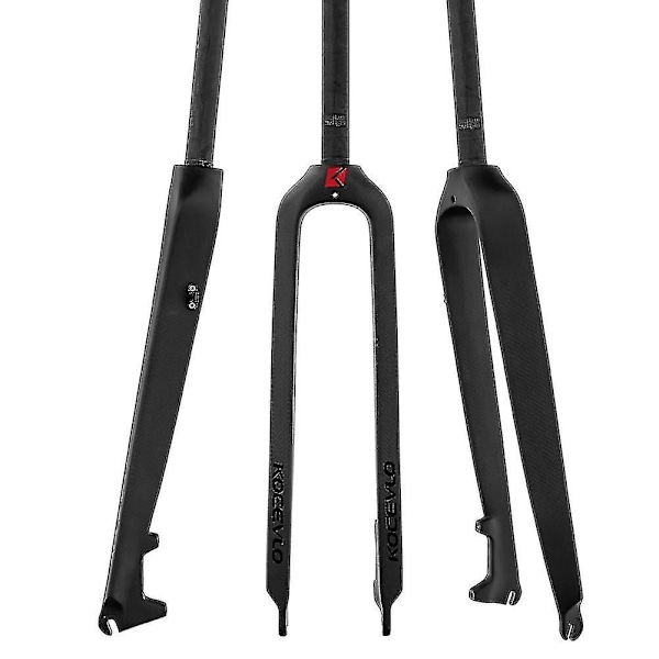 3k Kolfibercykelgaffel 1-1/8 tum Styv Skivbroms Cykelgafflar Rakt Rör 28,6 mm, 26er-yuhao