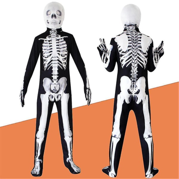 Børn Horror Spooky Costume Cover Jumpsuit Set Fancy Up Outfit 14-15 Years