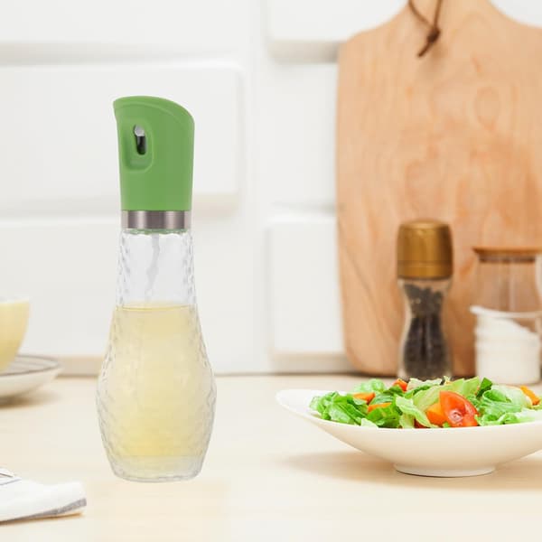 260 ml oliesprøjte oliedispenserflaske glas og PP-materiale enkelt design nem at bruge